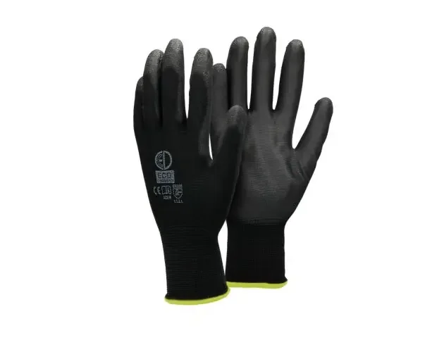 144x par guantes de trabajo con revestimiento negro ecd germany | Brico Depôt Subito Disponibile
