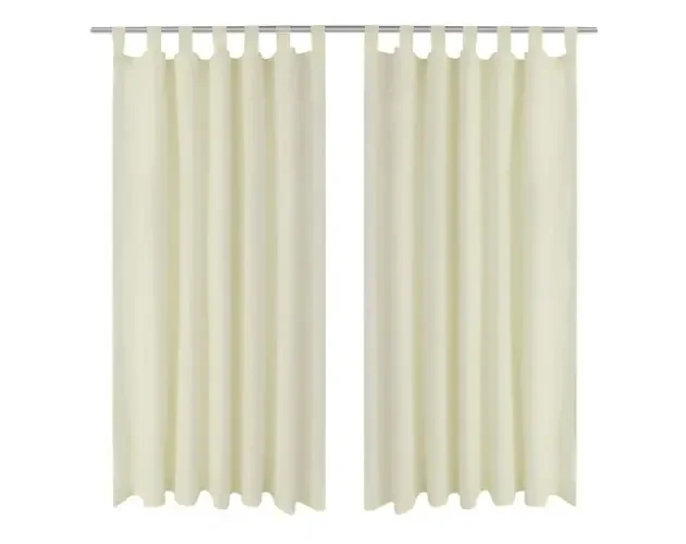 2 cortinas micro-satinadas con trabillas 140 x 175 cm | Brico Depôt Migliore Qualità