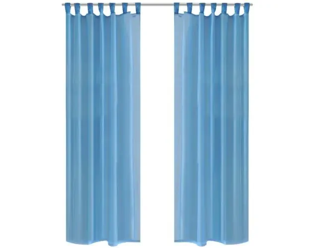 2 cortinas turquesas transparentes 140 x 245 cm | Brico Depôt Ultimissimo Modello