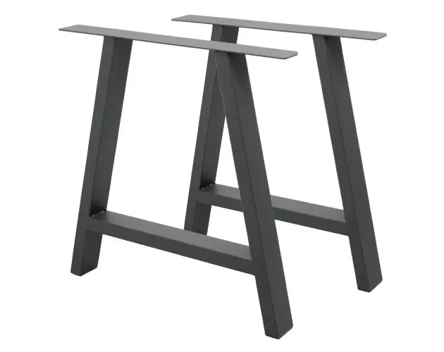 2x patas mesa comedor en a acero mesilla mesita cocina mueble soporte | Brico Depôt Spedizione Mondiale