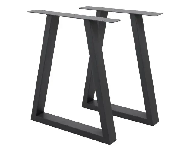 2x patas mesa diseño trapecio modelo industrial base mesa comedor | Brico Depôt Ultimissimo Modello