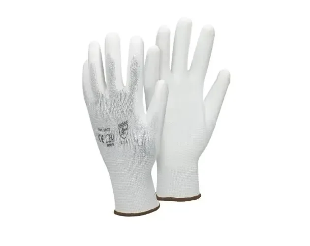 48x par guantes de trabajo antideslizantes blanco ecd germany | Brico Depôt Certificato