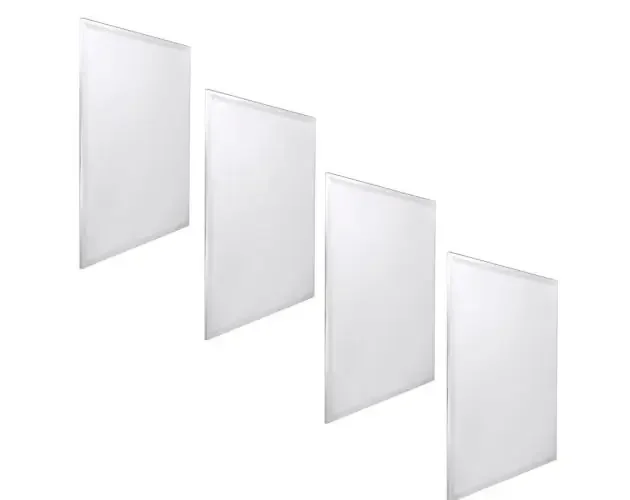4x panel LED 60x60cm 48w, retroiluminado 48w 3000k blanco cálido | Brico Depôt Ordina Subito