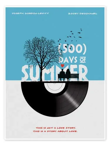 500 days of summer de Golden Planet Prints