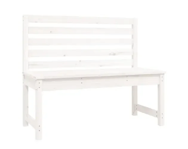 A Buon Prezzo vidaXL banco de jardín madera maciza de pino blanco 109 cm | Brico Depôt