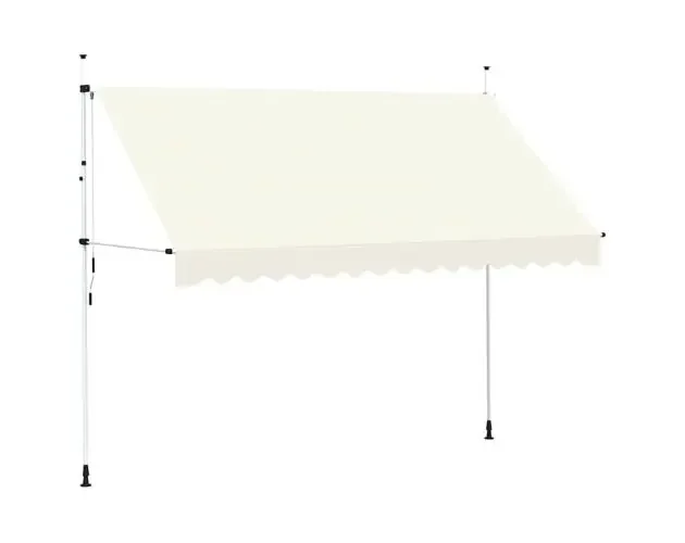 A Buon Prezzo vidaXL toldo retráctil de operación manual 350 cm crema | Brico Depôt