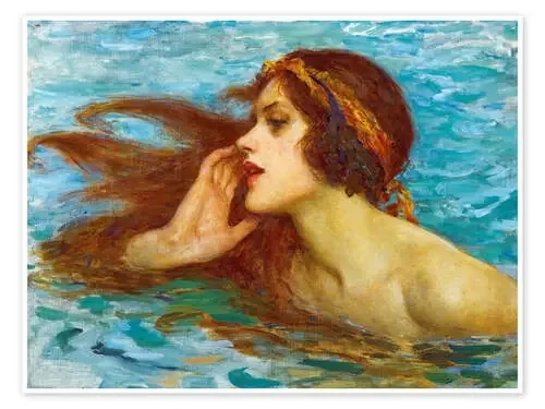 A little sea maiden de William Henry Margetson Master Collection