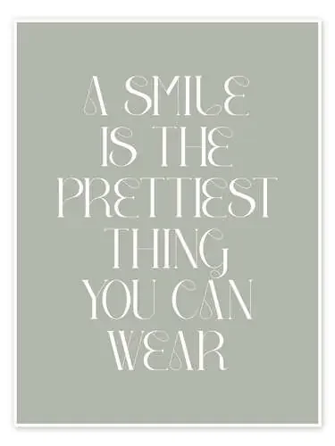 A Smile Is the Prettiest Thing You Can Wear de Typobox Editors Choice