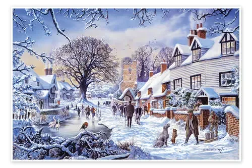 A village in winter de Steve Crisp MGL Licensing