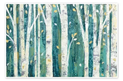 Abedules en primavera de Julia Purinton Wild Apple Graphics