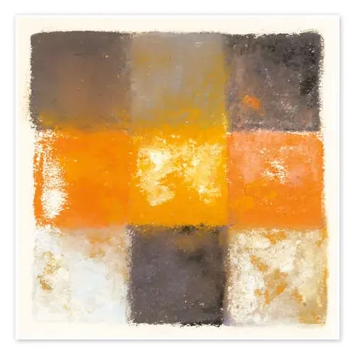 Abstracción en blanco, naranja y negro de Augusto Giacometti Master Collection