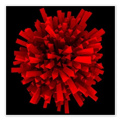 Abstract ball in red Editors Choice