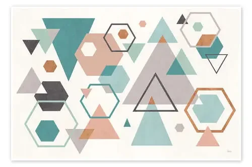 Abstract Geo I de Veronique Charron Wild Apple Graphics