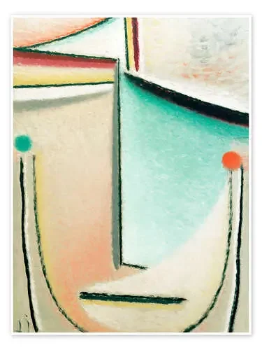 Abstract Head Pink Light Blue de Alexej von Jawlensky akg-images