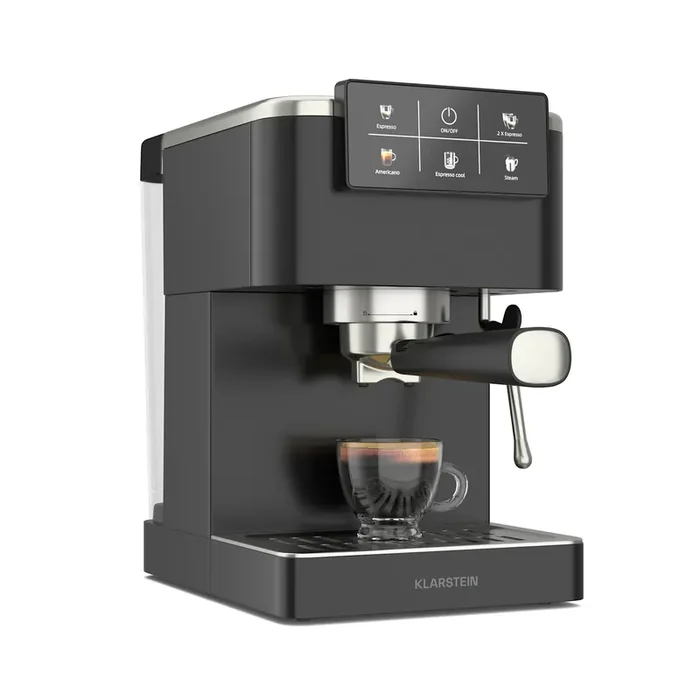 Acquista Ora Klarstein SteelPresso Touch SS Cafetera Espresso 1350W 20bar Negro pantalla táctil | Negro