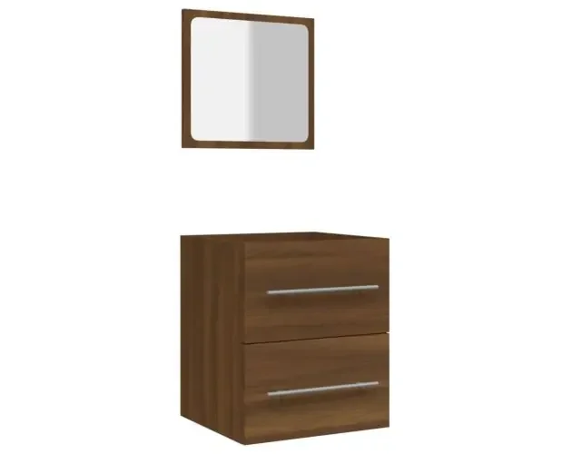Acquista Ora vidaXL armario de baño con espejo marrón roble 41×38,5×48 cm | Brico Depôt
