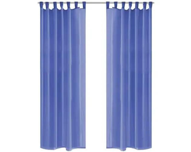 Acquista Ora vidaXL cortinas de gasa 2 unidades 140×175 cm azul real | Brico Depôt