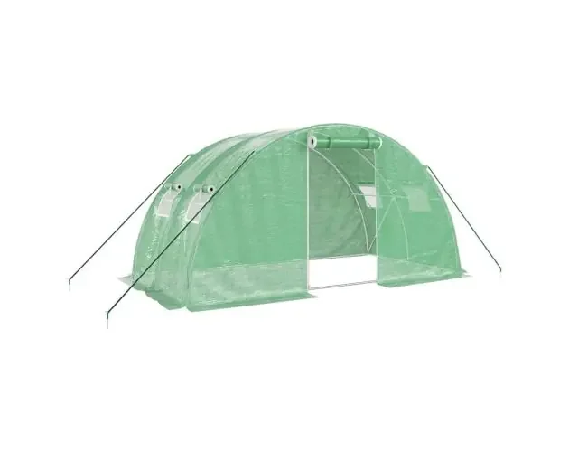 Acquista Ora vidaXL invernadero con estructura de acero verde 8 m² 4x2x2 m | Brico Depôt
