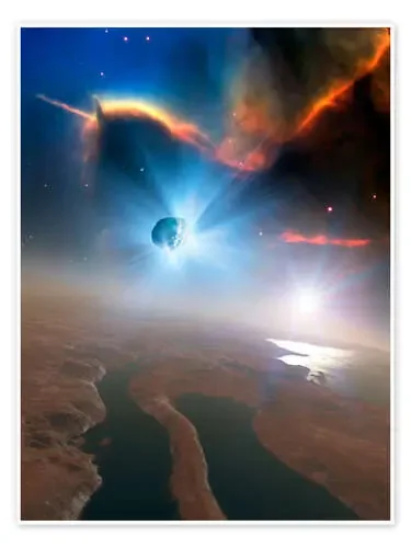 Active comet, illustration de Detlev van Ravenswaay Science Photo Library
