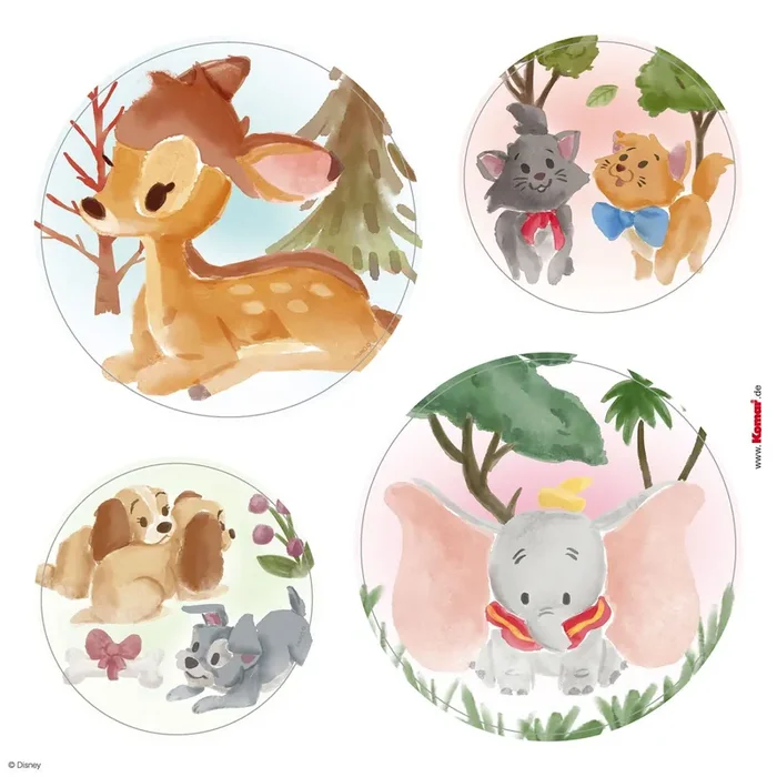 adhesivo para ventanas burbujas del bosque encantado multi color de Disney – 612742