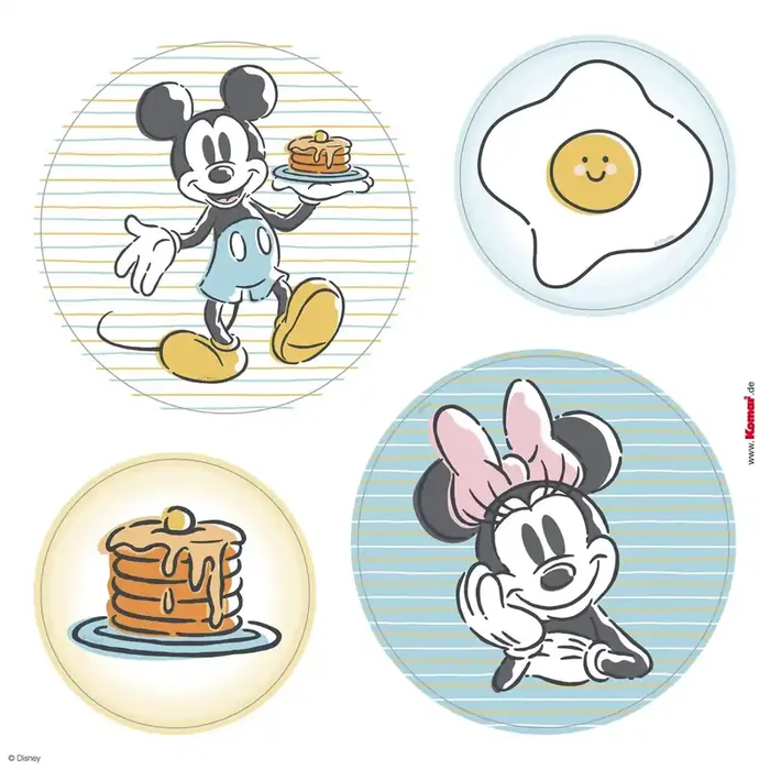 adhesivo para ventanas Mickey Mouse azul, rosa y amarillo de Disney – 612743