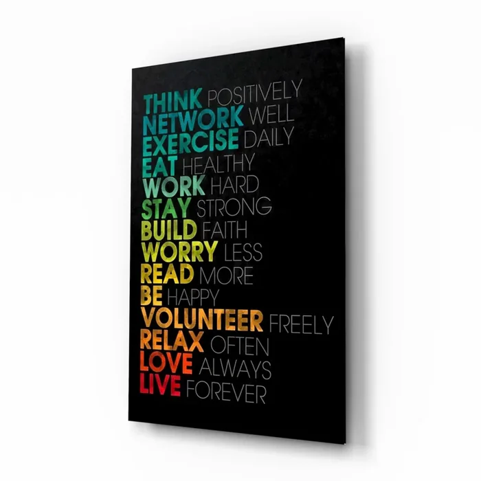 Advices Glass Wall Art – 28.5 » x 18 «