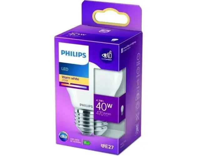 Affare Bombilla esferica LED E27 4,3 w 470 lm 2700 k luz calida ø4,5 x 8,2 | Brico Depôt