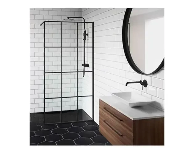 Affare Mampara fija 80cm estilo industrial vidrio 8mm. | Brico Depôt