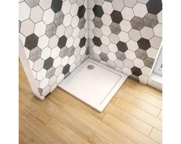Aica plato de ducha cuadrado blanco 100x100x3cm+accesorios de desagüe | Brico Depôt A Buon Prezzo