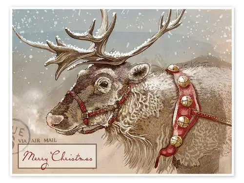 Air Mail Christmas Reindeer de Ashley Verkamp