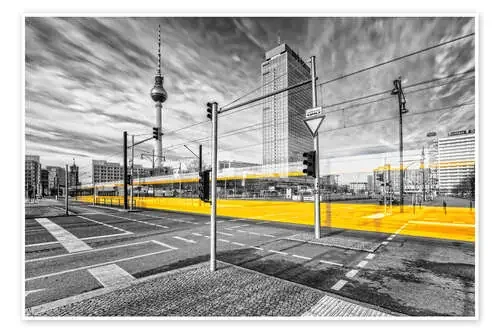 Alexanderplatz Berlin Colorkey de Marcus Klepper