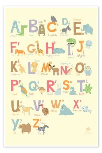 Alfabeto animal (inglés) de Petit Griffin
