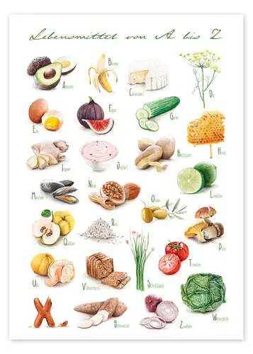Alfabeto de alimentos (alemán) de Nadine Conrad