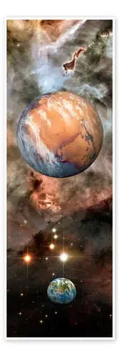 Alien planets and Carina Nebula de Detlev van Ravenswaay Science Photo Library