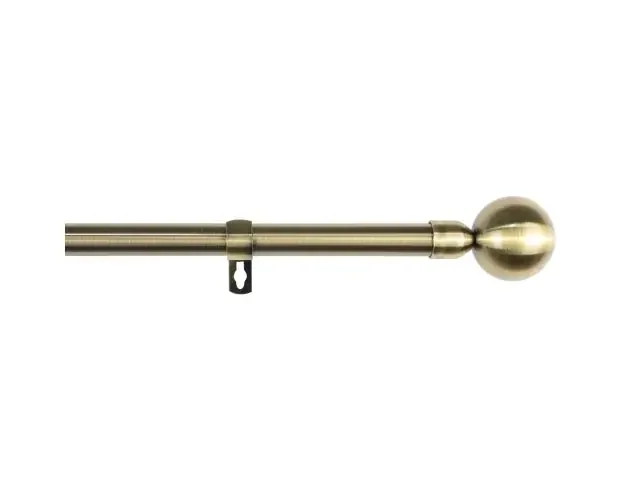 All’Ingrosso Barra de acero extensible y decorativa (dorado, 160-310cm bola acero) | Brico Depôt