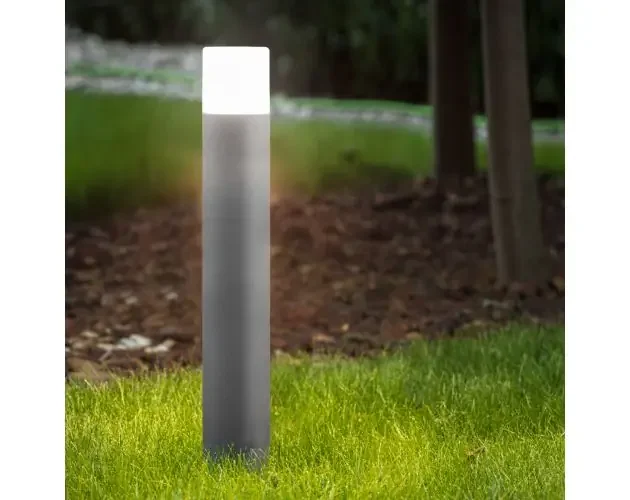 All’Ingrosso Cgc lighting Bolardo luminoso para exteriores, gris, E27, grande | Brico Depôt
