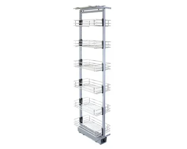 All’Ingrosso Columna cocina acero inoxidable 6 cestas altura ajustable 170-195cm | Brico Depôt