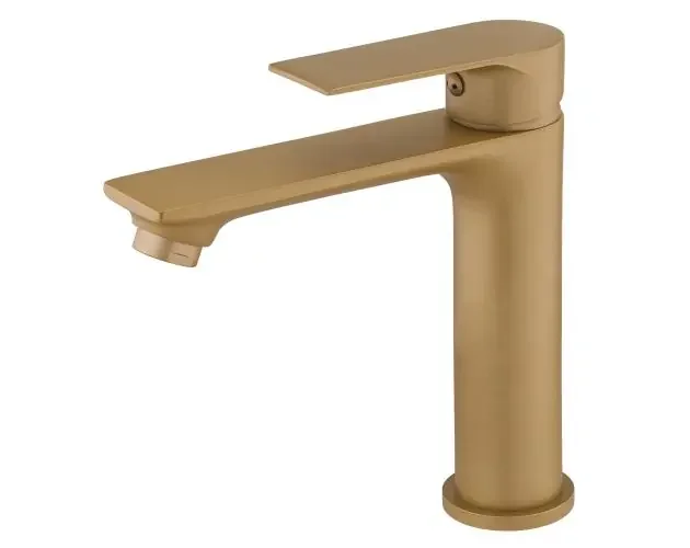 All’Ingrosso Mezclador para lavabo en dorado cepillado nytia | Brico Depôt
