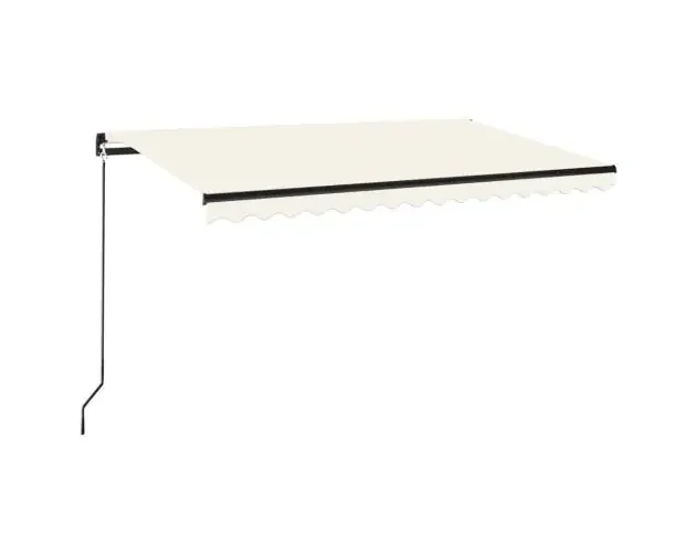 All’Ingrosso vidaXL toldo retráctil manual crema 450×350 cm | Brico Depôt