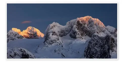 Alpenglow on the Dachstein de Dieter Meyrl