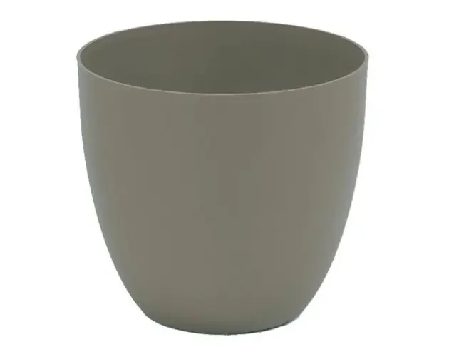 Alta Qualità Maceta de inyección modelo cuenco ø22cm color taupe | Brico Depôt