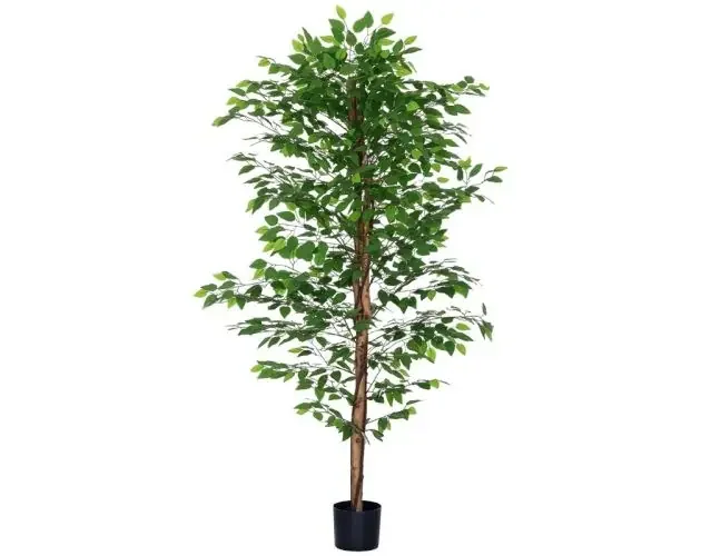 Alta Qualità Planta artificial 17.5×17.5×180 cm peva color verde Homcom | Brico Depôt
