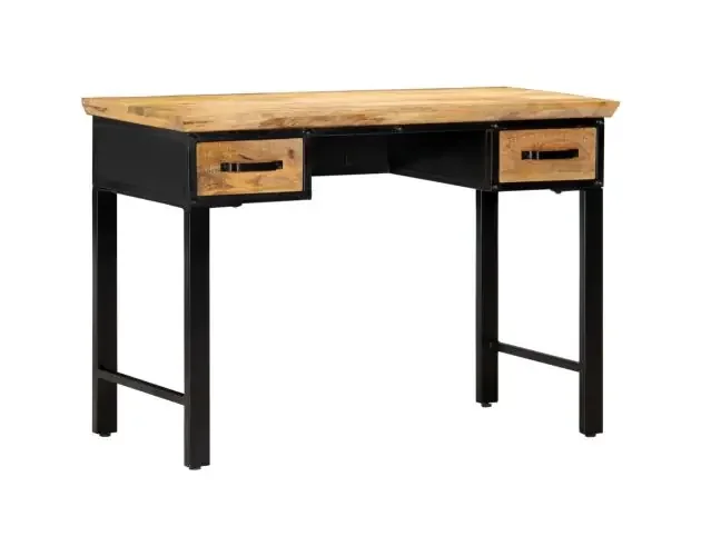 Alta Qualità vidaXL mesa escritorio madera maciza de mango 110x50x76 cm | Brico Depôt