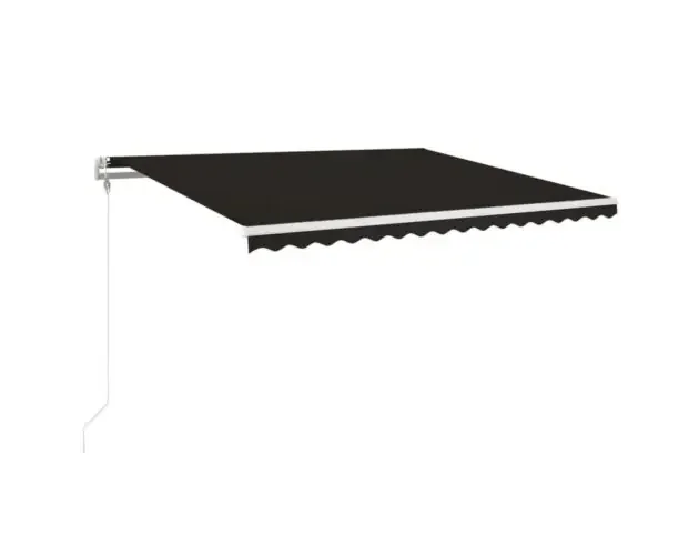 Alta Qualità vidaXL toldo retráctil automático gris antracita 450×350 cm | Brico Depôt