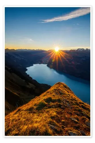 Amanecer sobre el lago de Brienz de Marcel Gross