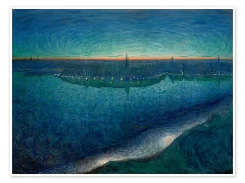 Amanecer sobre Riddarfjärden de Eugène Jansson akg-images