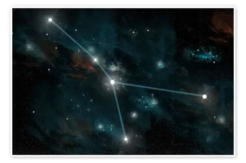 An artist‘s depiction of the constellation Cancer. de Marc Ward Stocktrek Images