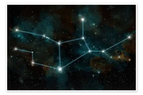 An artist‘s depiction of the constellation Virgo the Virgin. de Marc Ward Stocktrek Images