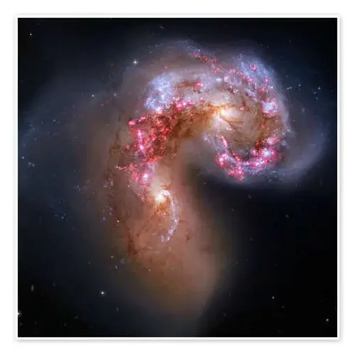 Antennae Colliding Galaxies, Hubble Image, 2013 de NASA Science Photo Library