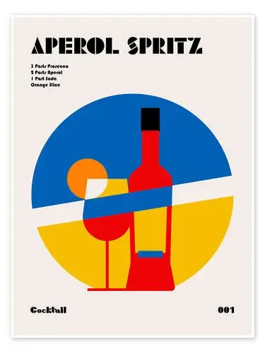 Aperol Spritz Cocktail Bauhaus de Retrodrome 1x